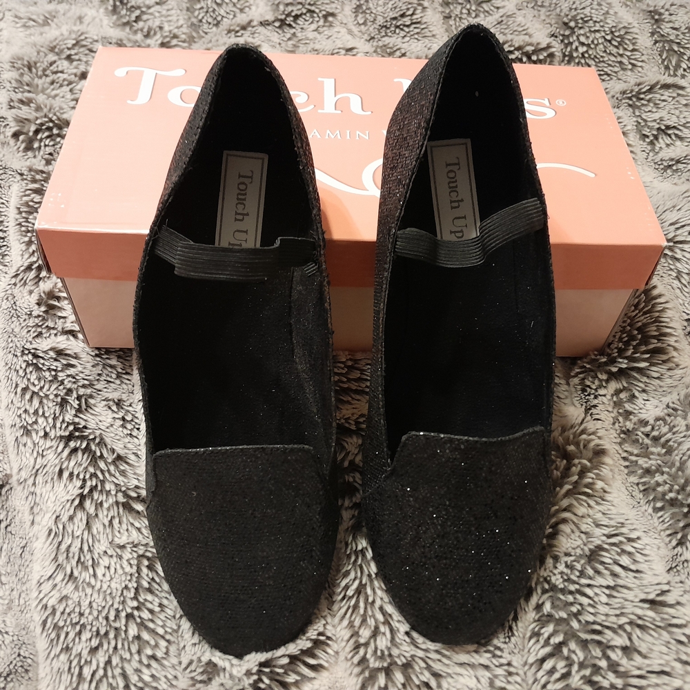 Touch Ups Women's Glittery Black Loafers